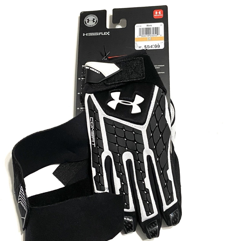 NEW Under Armour Lineman Combat V Football Gloves Size S Small - Picture 5 of 5